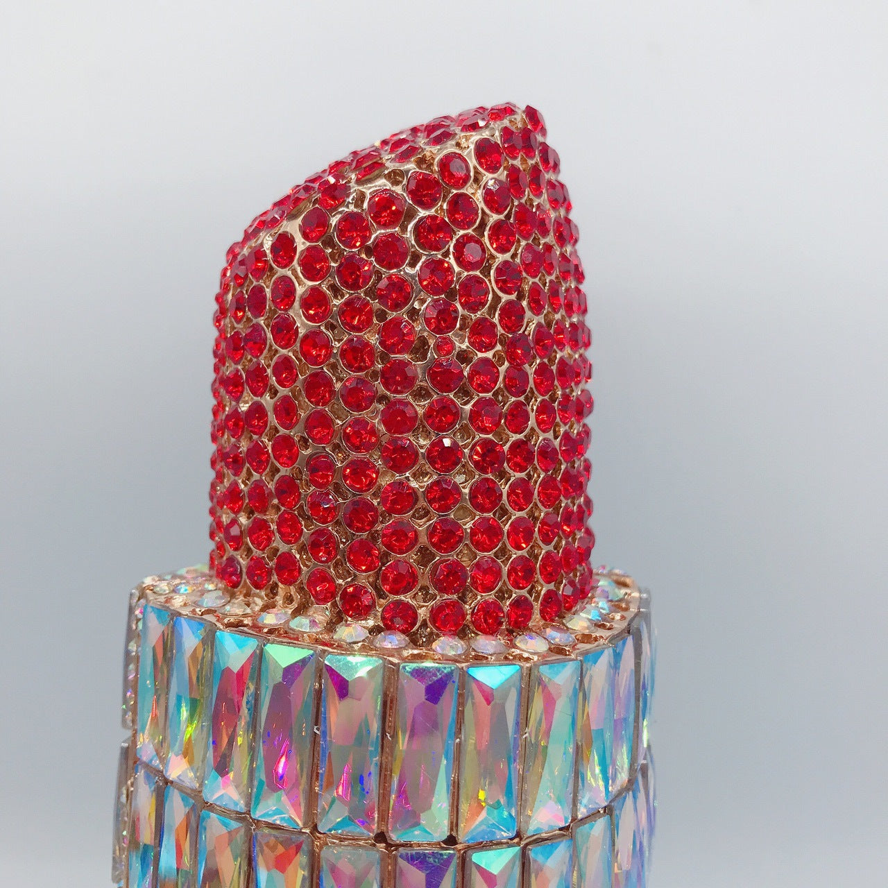MRY · Lipstick and diamond dinner bag