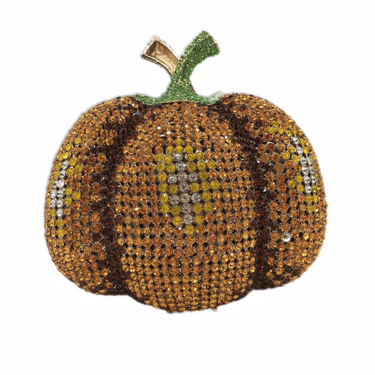 MRY · Pumpkin and diamond dinner bag