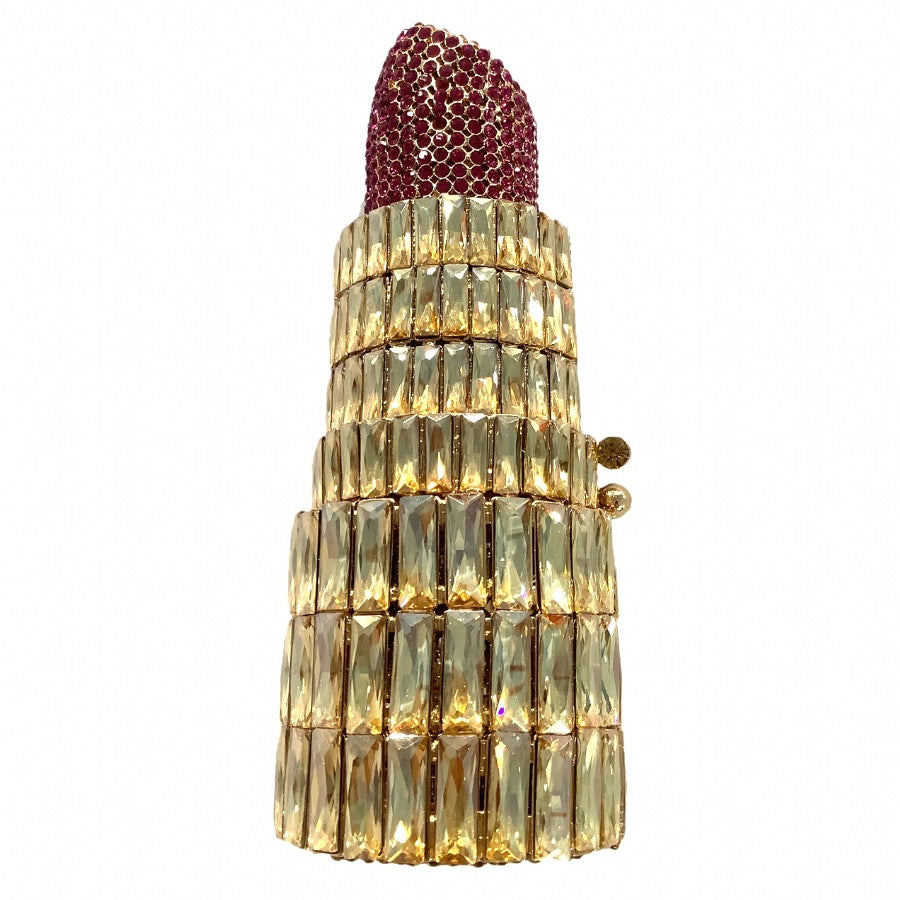 MRY · Lipstick and diamond dinner bag