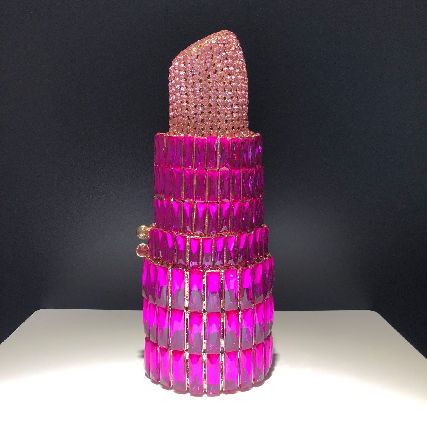 MRY · Lipstick and diamond dinner bag
