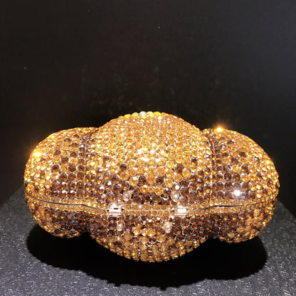 MRY · Pumpkin and diamond dinner bag