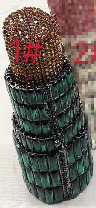 MRY · Lipstick and diamond dinner bag