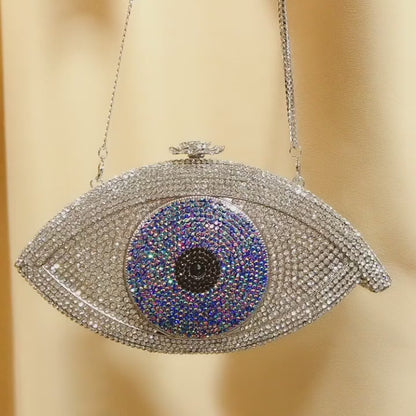 MRY · Glasses diamond-encrusted dinner bag